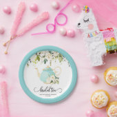 Bruids Thee Party Bord - Blauw | OP MAAT (Feest)