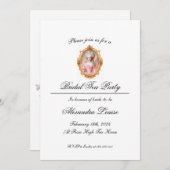 Bruids Thee Party Marie Antoinette Barok Rococo Kaart (Voorkant / Achterkant)