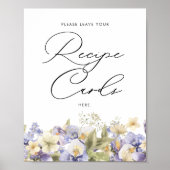 Bruids Thee Recept Kaarten Vrijgezellenfeest Poster (Voorkant)