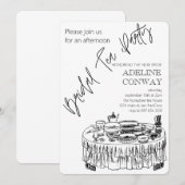 Bruids Thee Viering Kaart (Voorkant / Achterkant)