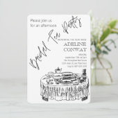 Bruids Thee Viering Kaart (Staand voorkant)