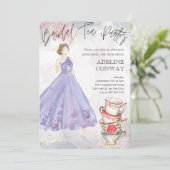 Bruids Thee Viering Kaart (Staand voorkant)