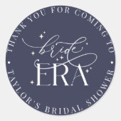 Bruids Tijdperk Bruidsmeisjesfeest Bedankt Sticker (Voorkant)