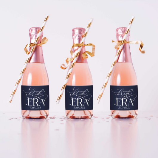Bruids Tijdperk Bruiloft Feestje Mini Champagne Fl Sparkling Wijnetiket