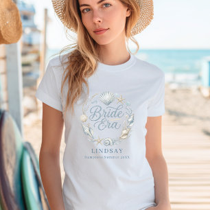 Bruids Tijdperk! Elegante Bruid Strand Schelp  T-shirt