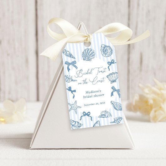 Bruids Toast Aan De Kust Schelpen Bruidsdouche Cadeaulabel