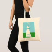 Bruids Trouwjurk Canvas Canvas tassen (Voorkant (product))