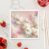 Bruids Tulle Floral Abstract Servet (Insitu)