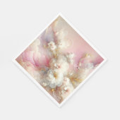 Bruids Tulle Floral Abstract Servet (Hoek)