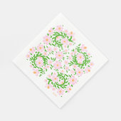 Bruids vlinderpapier servetten (Hoek)