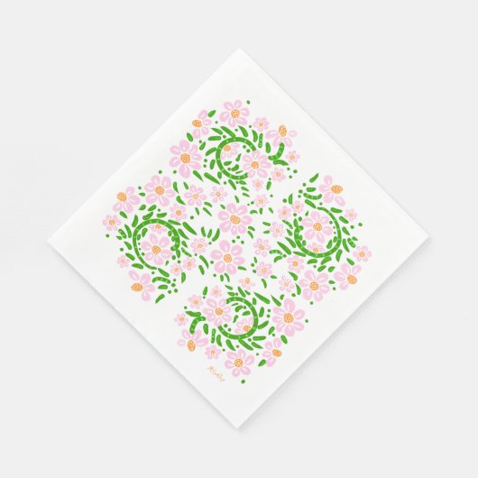 Bruids vlinderpapier servetten (Hoek)