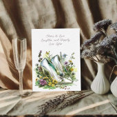 Bruid's Wedding Schoenen en Wildflowers Kaart