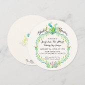 Bruids Woestijn Cactus Waterverf Landelijk Landhui Kaart (Voorkant / Achterkant)