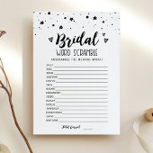 Bruids woord scramble met antwoorden Game Kaart