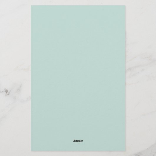 Bruids Zeeglas Solid gepersonaliseerd Briefpapier (Achterkant)