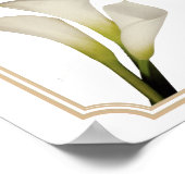Bruidsbaby Welcome Bord met Calla Lily Groenery Poster (Hoek)