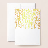 Bruidsbedankingskaart bruidsmeisje goud groen folie kaarten (Met envelop)