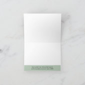 Bruidsbedankingskaartjes Wild Fern Forest Foliage Bedankkaart (Binnen)