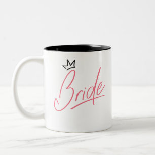 bruidsbeker tweekleurige koffiemok