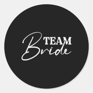 Bruidsbende Bachelorette-feest Bruidsmeisje Crew B Ronde Sticker