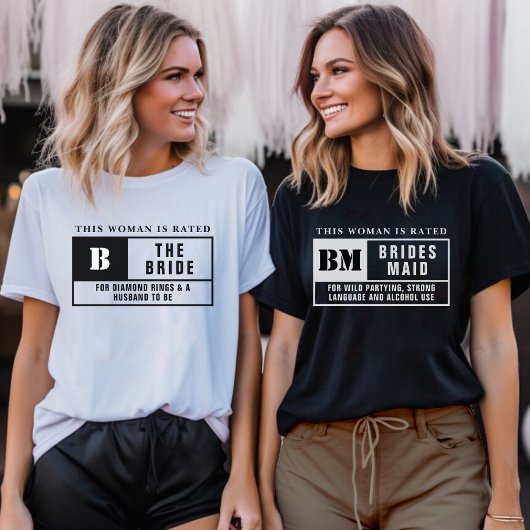 Bruidsbeoordeling vrijgezellenfeest t-shirt