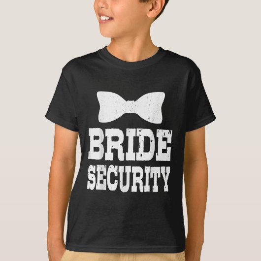 Bruidsbeveiliging Funny Kids Bruiloft T-shirt (Voorkant)