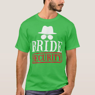 Bruidsbeveiliging Trouw Getuige Bruiloft Bachelore T-shirt