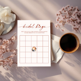 Bruidsbingo koffie bruiloft spelkaart kaart