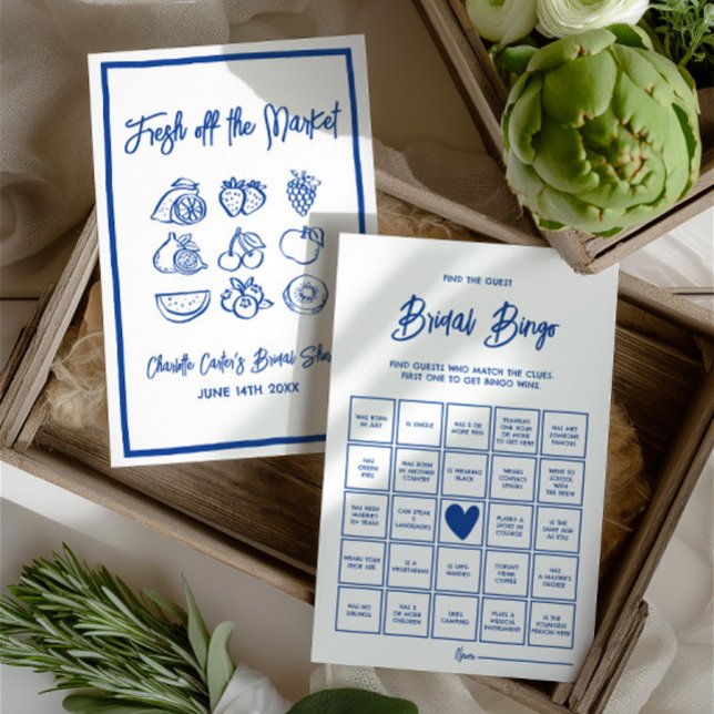 Bruidsbingo: Raad de gast bruidsdouche spel (Bridal Bingo Find The Guest Bridal Shower Game)