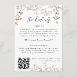 Bruidsbloem "Baby's Breath" Bijkaart Informatiekaartje