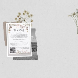 Bruidsbloem Trouwkaart Save the Date Kaart