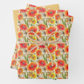 Bruidsbloemen Bruiloft Inpakpapier Vel (In situ)