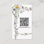 Bruidsbloemen Bruiloft Rustieke Landelijke Wilde B Informatiekaartje (Achterkant)