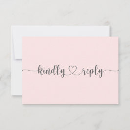 Bruidsbloemen Huwelijk RSVP Kaart