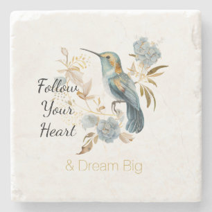 Bruidsbloemen van de Hortensia van de Kolibrie Stenen Onderzetter