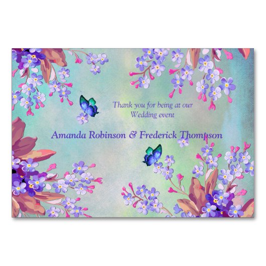 Bruidsbloemen van Sering Lila Kaart (Achterkant)