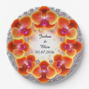 Bruidsbloemenkrans Papieren Bordje
