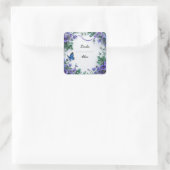 Bruidsbloemenkrans Vierkante Sticker (Tas)