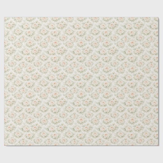 Bruidsbloempatroon Cadeaupapier (Vlak)