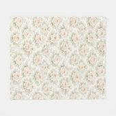 Bruidsbloempatroon Fleece Deken (Voorkant (Horizontaal))