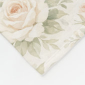 Bruidsbloempatroon Fleece Deken (Hoek)