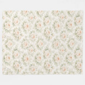 Bruidsbloempatroon Fleece Deken (Voorkant (Horizontaal))