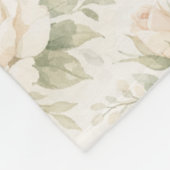 Bruidsbloempatroon Fleece Deken (Hoek)