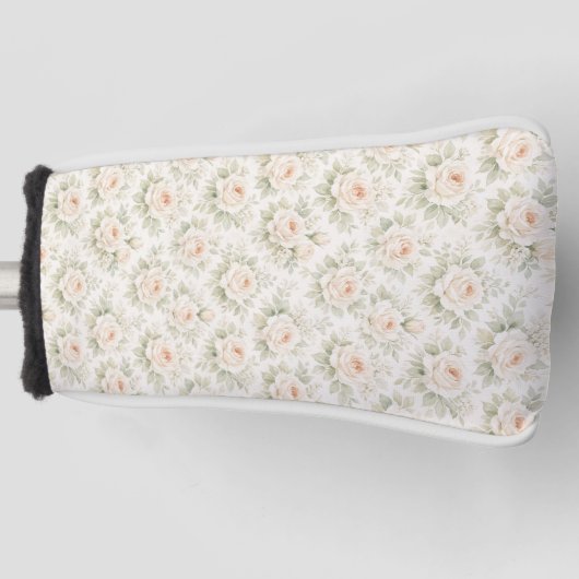 Bruidsbloempatroon Golfheadcover (Voorkant)