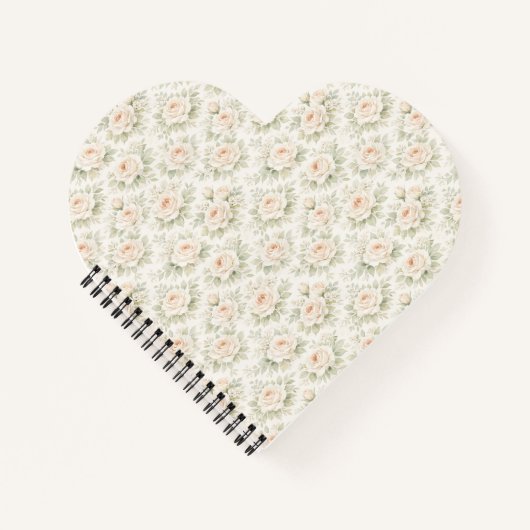 Bruidsbloempatroon Notitieboek (Voorkant)
