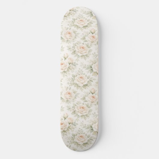 Bruidsbloempatroon Persoonlijk Skateboard (Voorkant)
