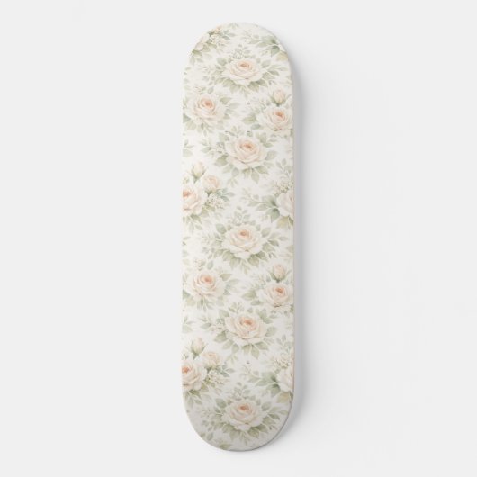 Bruidsbloempatroon Persoonlijk Skateboard (Voorkant)