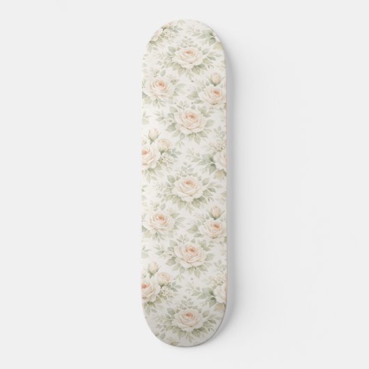 Bruidsbloempatroon Persoonlijk Skateboard (Voorkant)