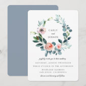 Bruidsbloemstuk-krans-huwelijk Kaart (Voorkant / Achterkant)