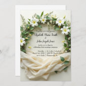 Bruidsbloemstuk van lelies kaart (Voorkant / Achterkant)